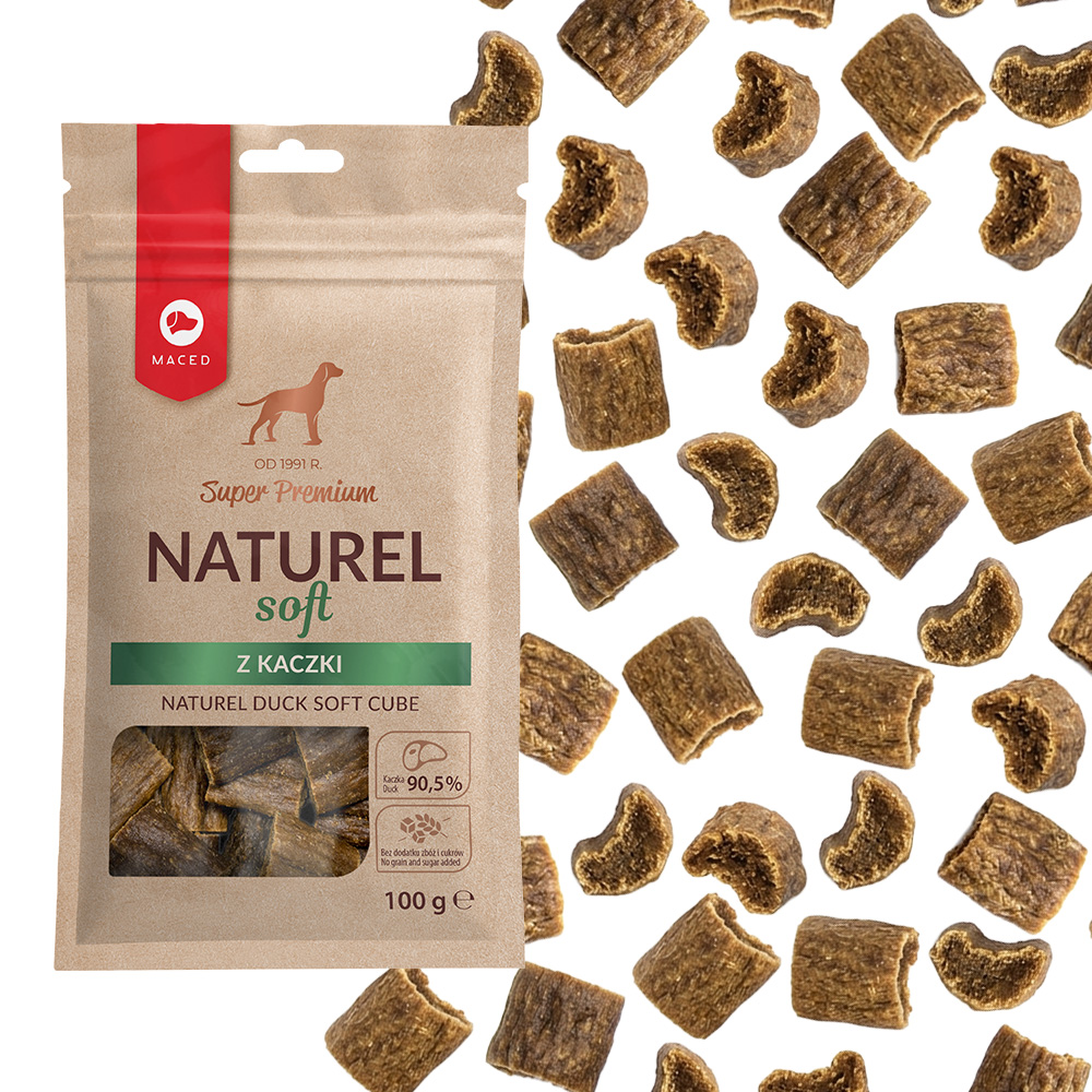 Maced Przysmak dla Psa Smakołyki z Kaczki Naturel Soft Smaczki 2x100g